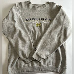 Vintage Starter Michigan Wolverines Logo Spellout Sweatshirt L